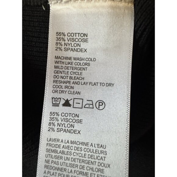 Tommy Bahama Dress Sweater Size Large Black Cable Knit Long Sleeve Zip New 057 - Picture 7 of 8